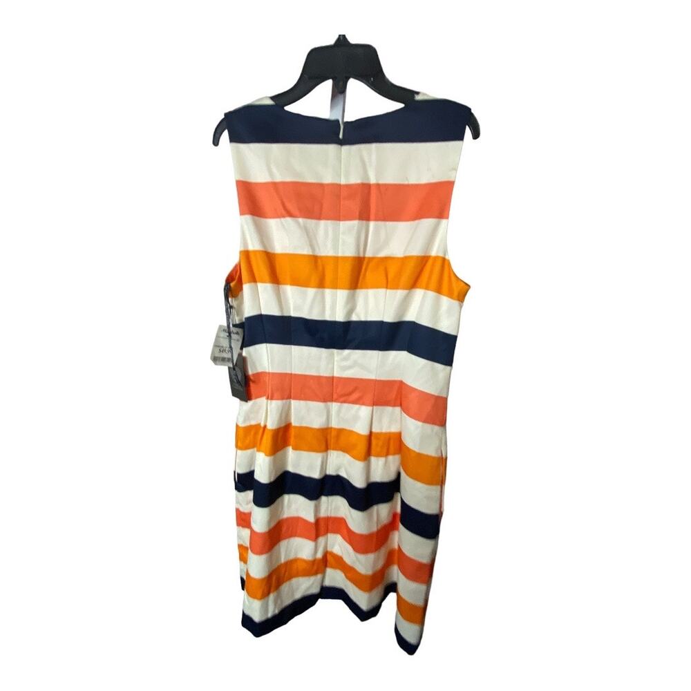 Vince Camuto Womens Size 12 Zip Up Shift Dress Multicolor Striped Sleeveless NWT - Picture 4 of 7